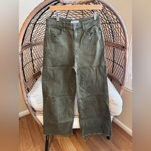 CJLA Holland Wide Leg Jeans Olive 9